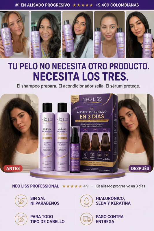 NEO LISS Kit Alisado Progresivo 3 Dias V56